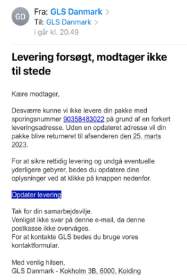 eksempel på sms forsøg phishing