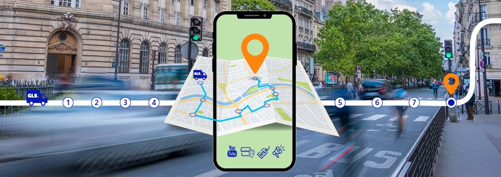 Parcel tracking screen with GLS Engage Plus