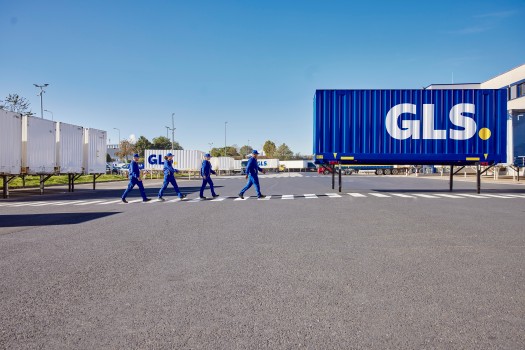 GLS Employees outside depot