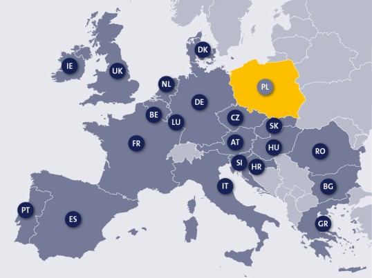 Mapa dostępności GLS FlexDeliveryService