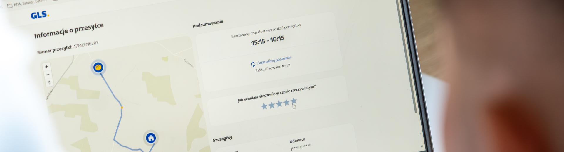 Live tracking Nowość na rynku